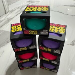 Needoh cool Cats pet me schylling sensory toy - Sold separately 7 available